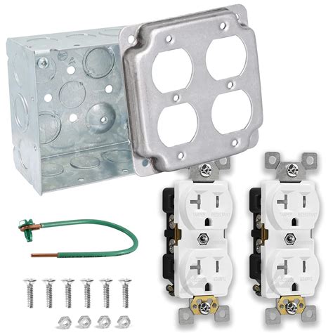 metal 4x4 box|4 metal electrical outlet box.